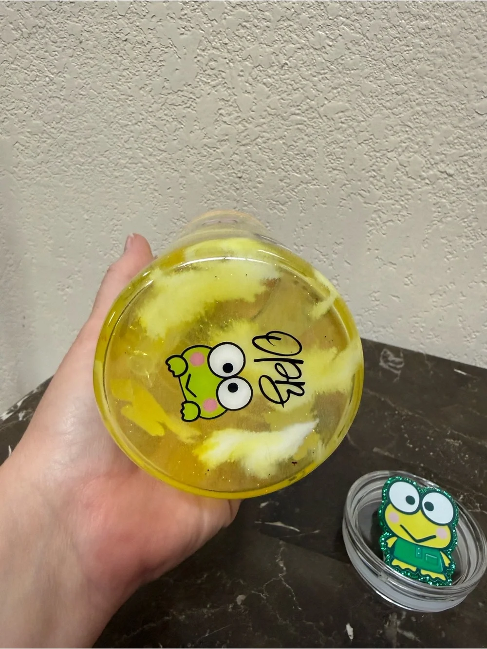 Sanrio Characters 20 oz Skinny Glass Glow Cup with Extra Lid Handmade